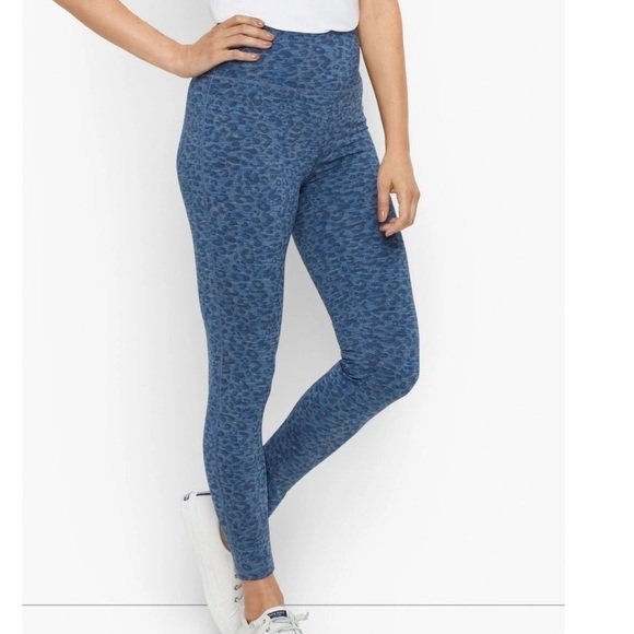 T by Talbots Space Dye Animal Everyday Stretch Legging Mp High Rise Breathable - Picture 2 of 13